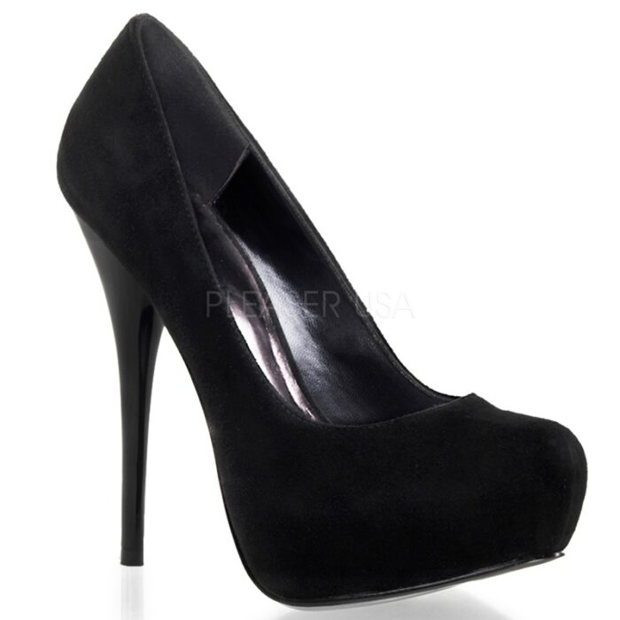 GORGEOUS-20 Zwart suede