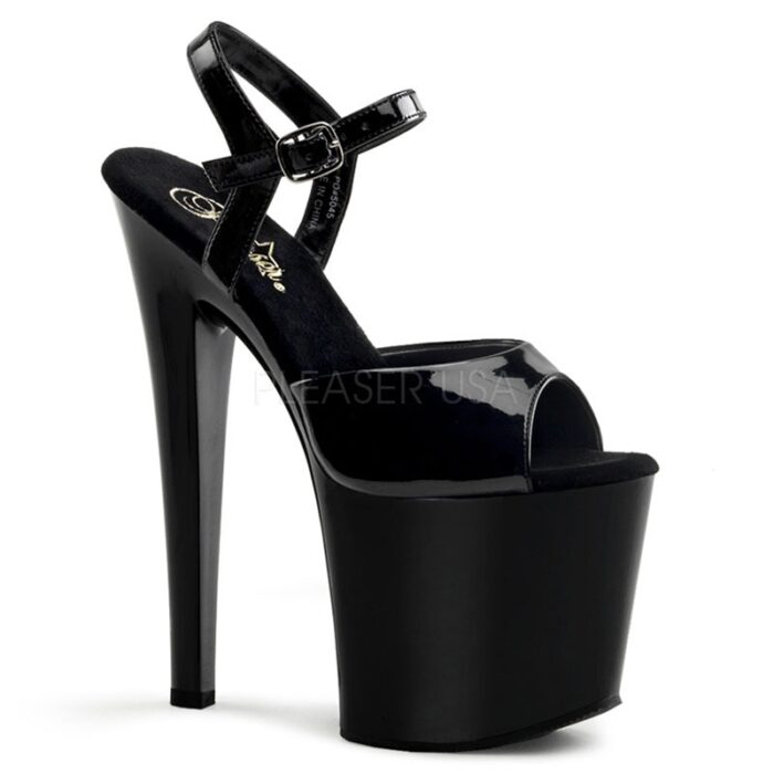 TABOO-709 | Zwart danshakken met 18 cm naaldhak | Sexyhogehakken.nl