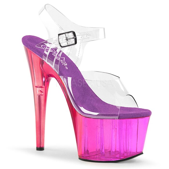 ADORE-708 MCT | Doorzichtige dansschoenen met naaldhak | Pleaser