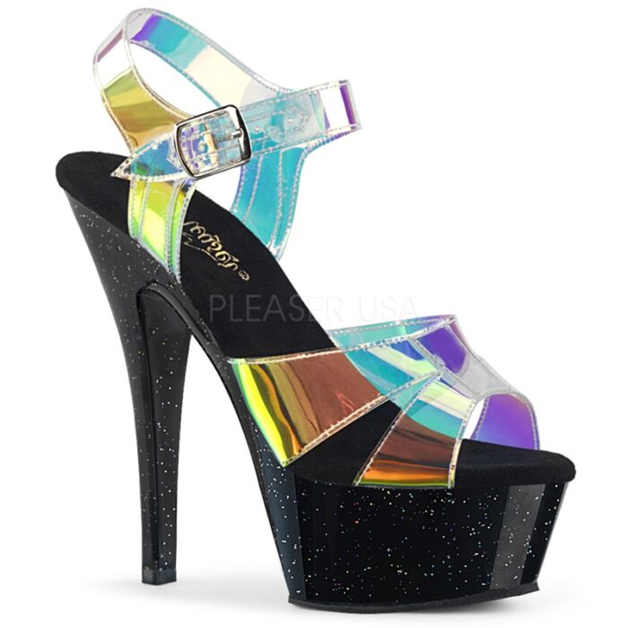 Pleaser KISS-220 MMR | Magic Mirror danshakken met glitters