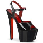 SKY-309 TT Red metallic | Dansschoenen met plateau | Pleaser