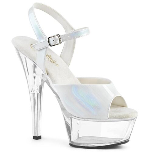 KISS-209 BHG | Parelmoer witte dansschoenenen met hologram upper