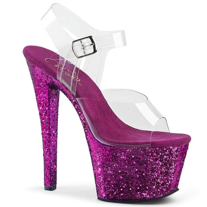 SKY-308 LG Paars danshakken met glitters | Sexyhogehakken.nl