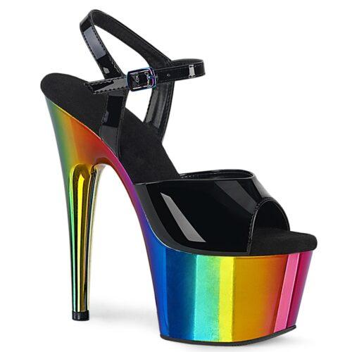 ADORE-709 RC Pleaser rainbow heels met plateau en naaldhak