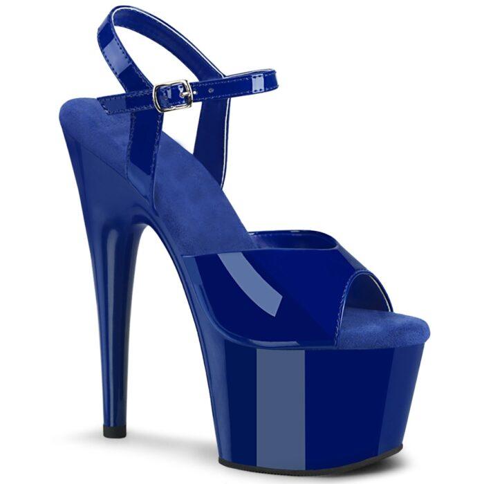 ADORE-709 RYBL Kobalt blauwe Pleaser hakken met plateau en naaldhak