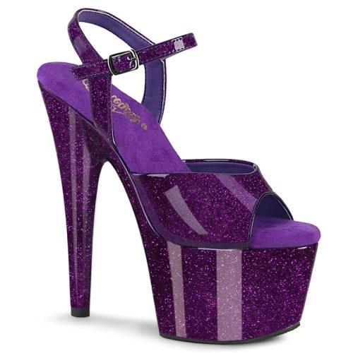 ADORE-709GP | Paarse Pleasers met glitters in het materiaal